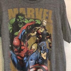 Marcel distressed look T-shirt, Mens size large